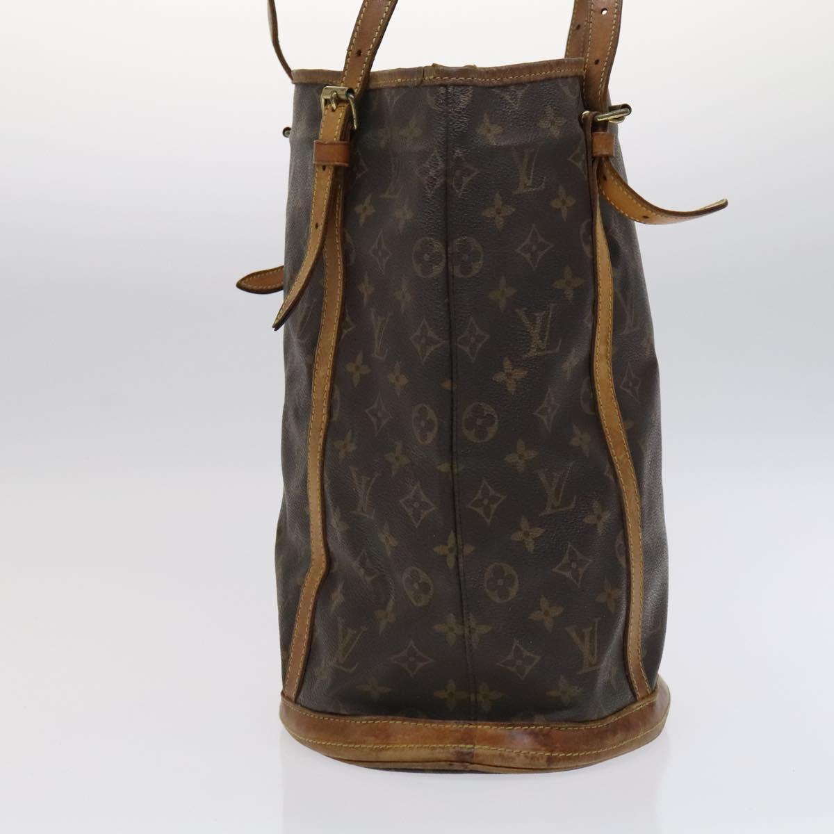 LOUIS VUITTON Monogram Bucket GM Shoulder Bag M42236 LV Auth yb777