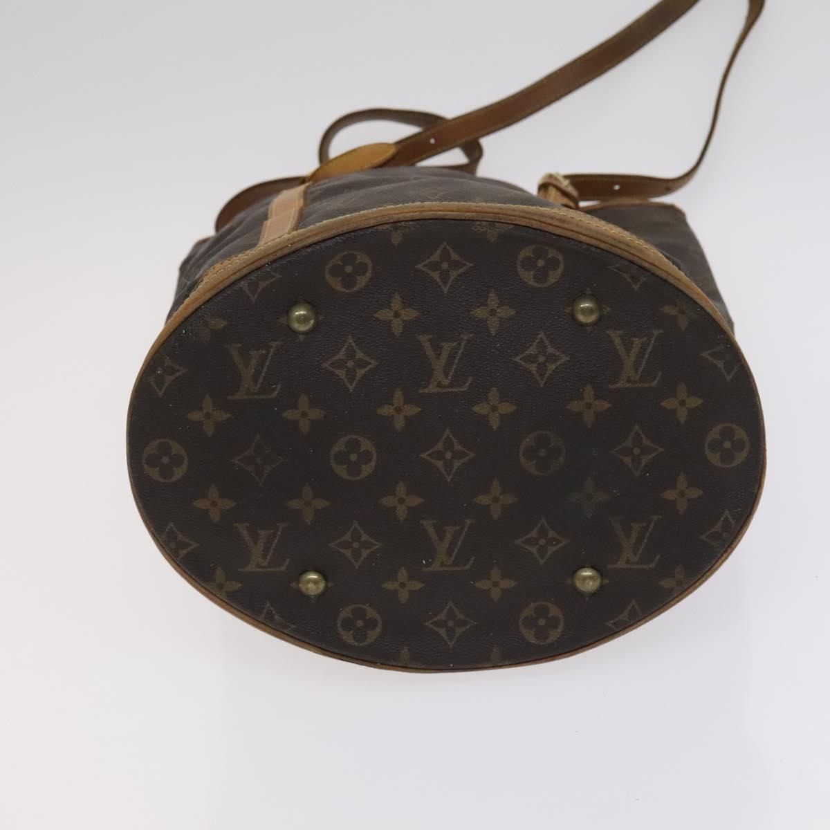 LOUIS VUITTON Monogram Bucket GM Shoulder Bag M42236 LV Auth yb777