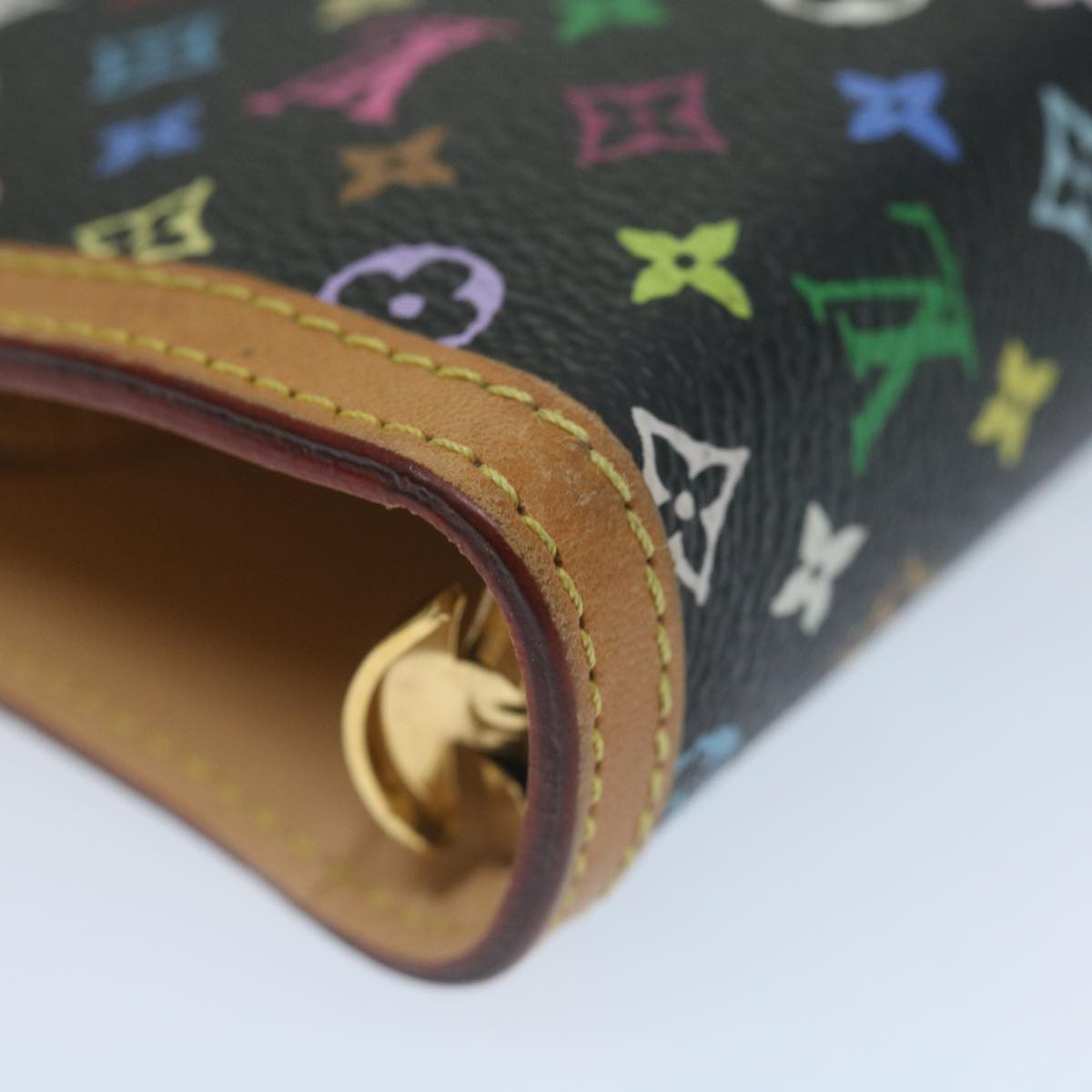 LOUIS VUITTON Multicolor Agenda GM Day Planner Cover Black R20893 Auth yk10093V