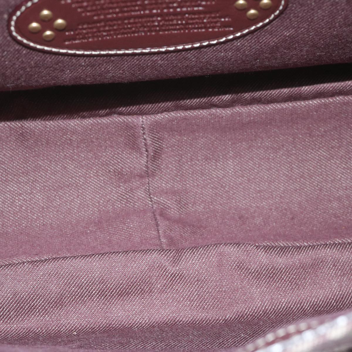CELINE Paris Macadam Canvas Hand Bag Brown Auth yk10161