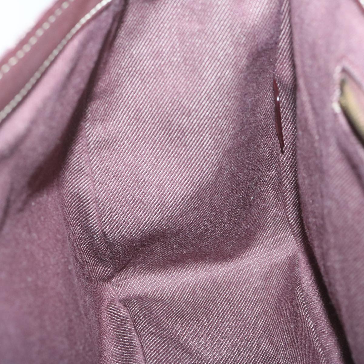 CELINE Paris Macadam Canvas Hand Bag Brown Auth yk10161