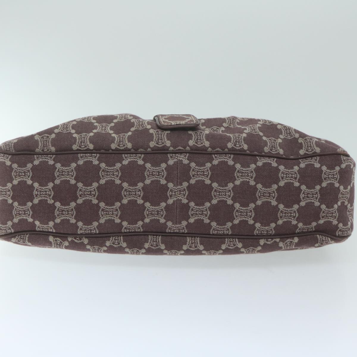 CELINE Paris Macadam Canvas Hand Bag Brown Auth yk10161