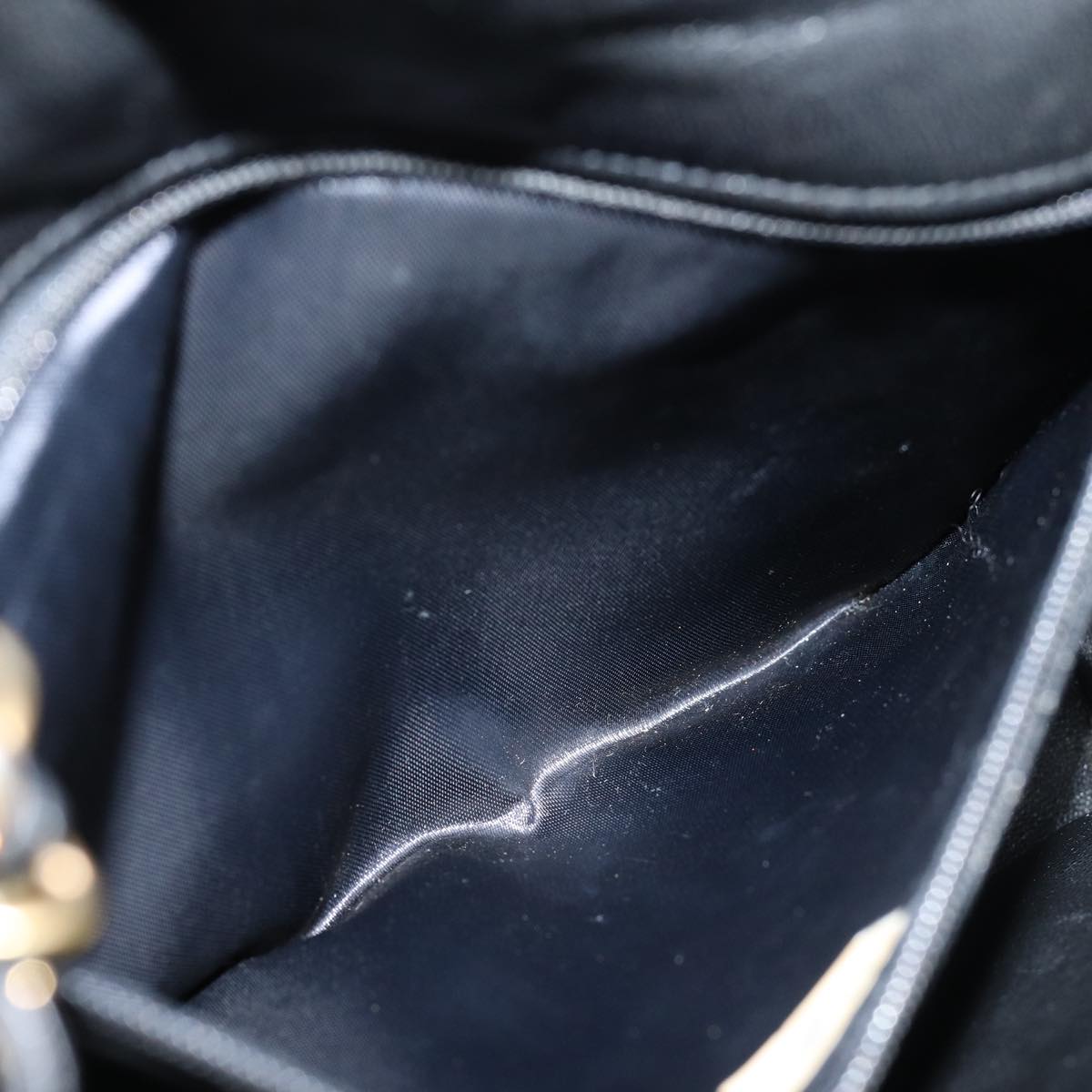 CHANEL Matelasse Chain Shoulder Bag Lamb Skin Black CC Auth yk10363