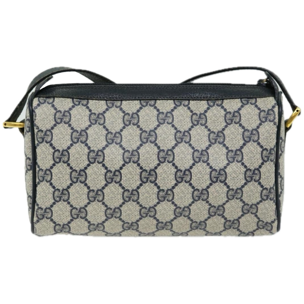 GUCCI GG Supreme Sherry Line Shoulder Bag PVC Red Navy 89 02 018 Auth yk10686