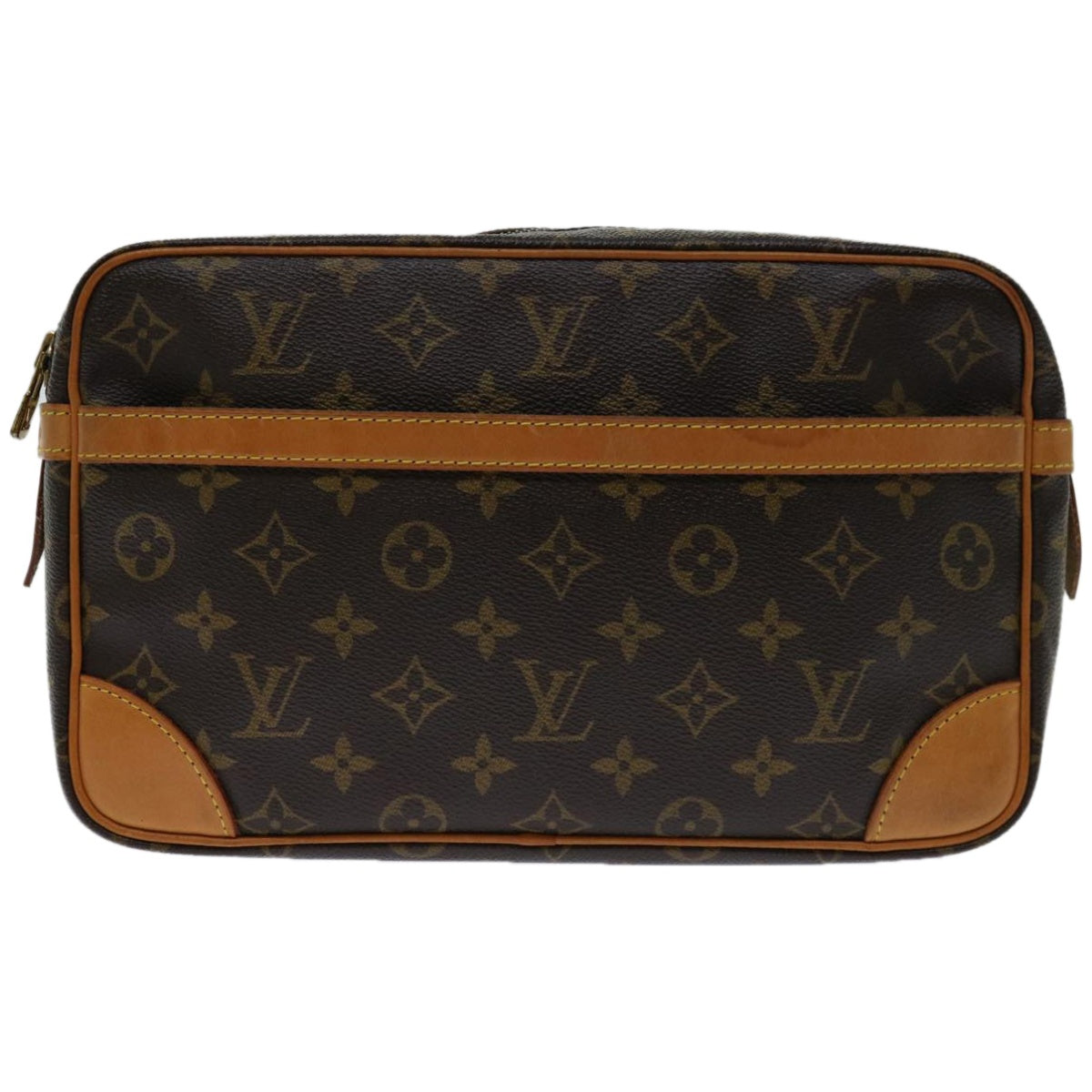 LOUIS VUITTON Monogram Compiegne 28 Clutch Bag M51845 LV Auth yk10835