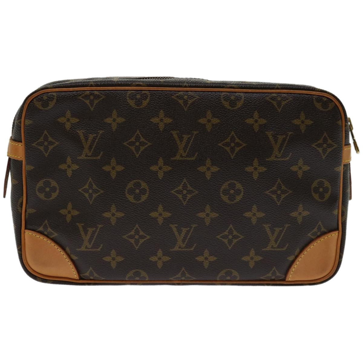 LOUIS VUITTON Monogram Compiegne 28 Clutch Bag M51845 LV Auth yk10835
