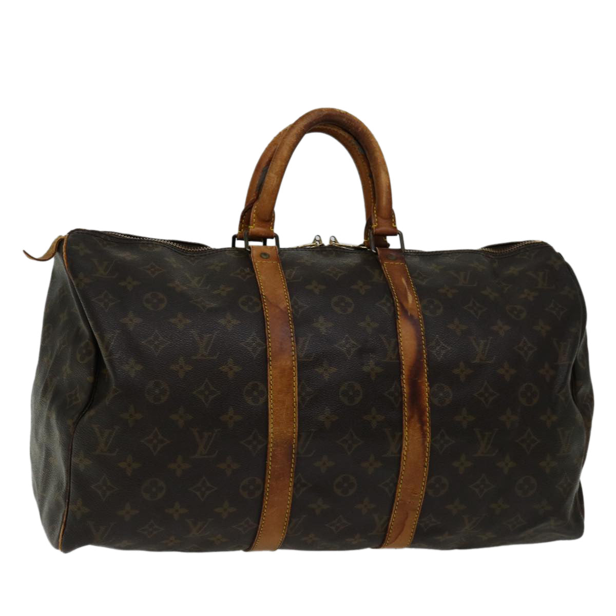 LOUIS VUITTON Monogram Keepall 45 Boston Bag M41428 LV Auth yk11007