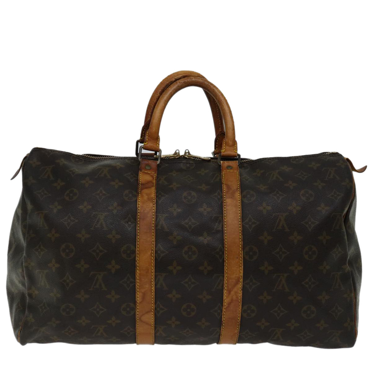 LOUIS VUITTON Monogram Keepall 45 Boston Bag M41428 LV Auth yk11007