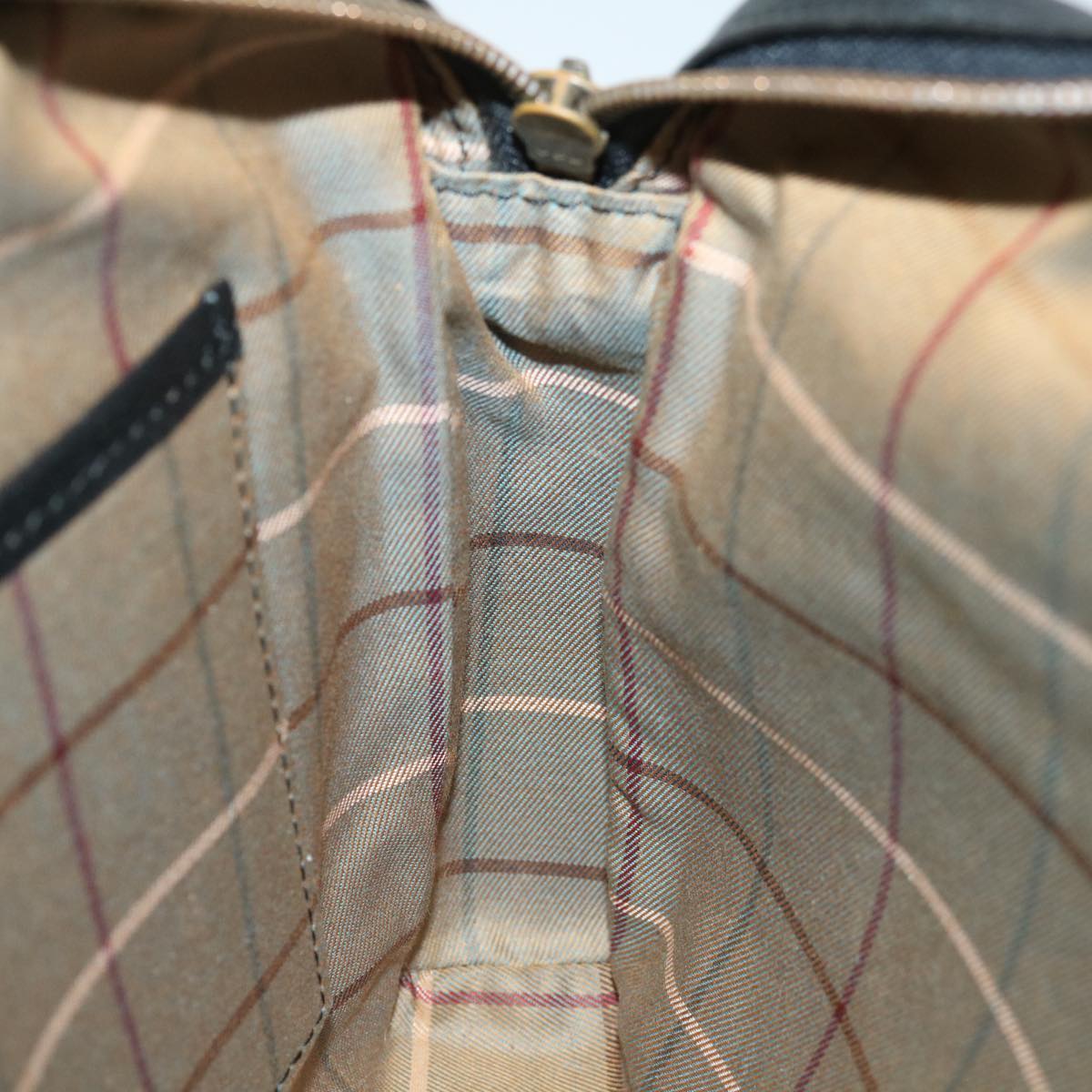 Burberrys Clutch Bag Leather Black Auth yk11126