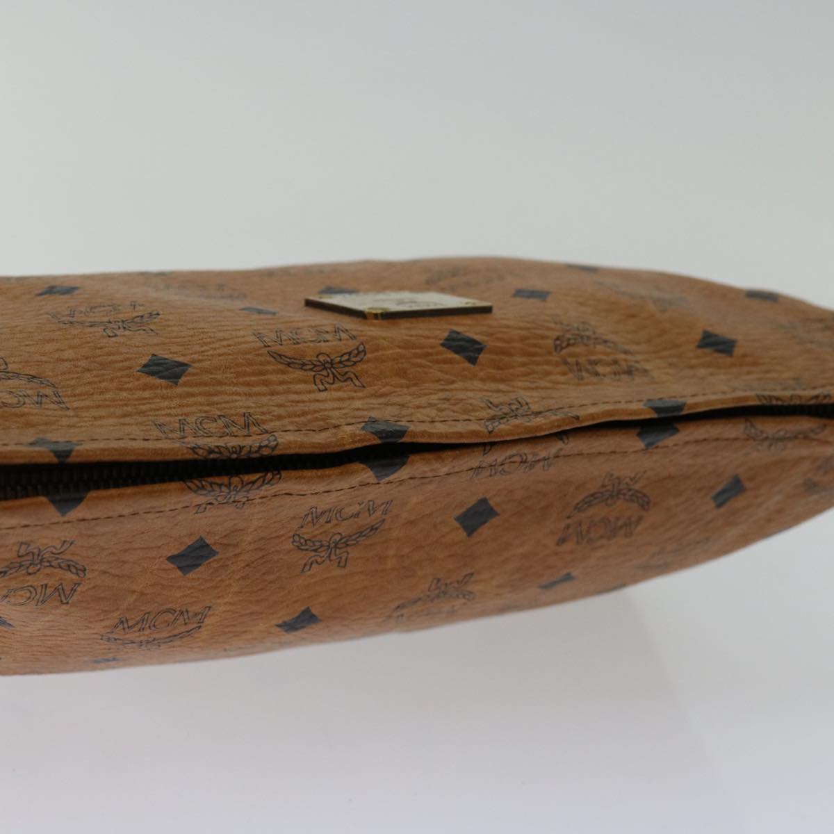 MCM Vicetos Logogram Clutch Bag PVC Brown Auth yk11233