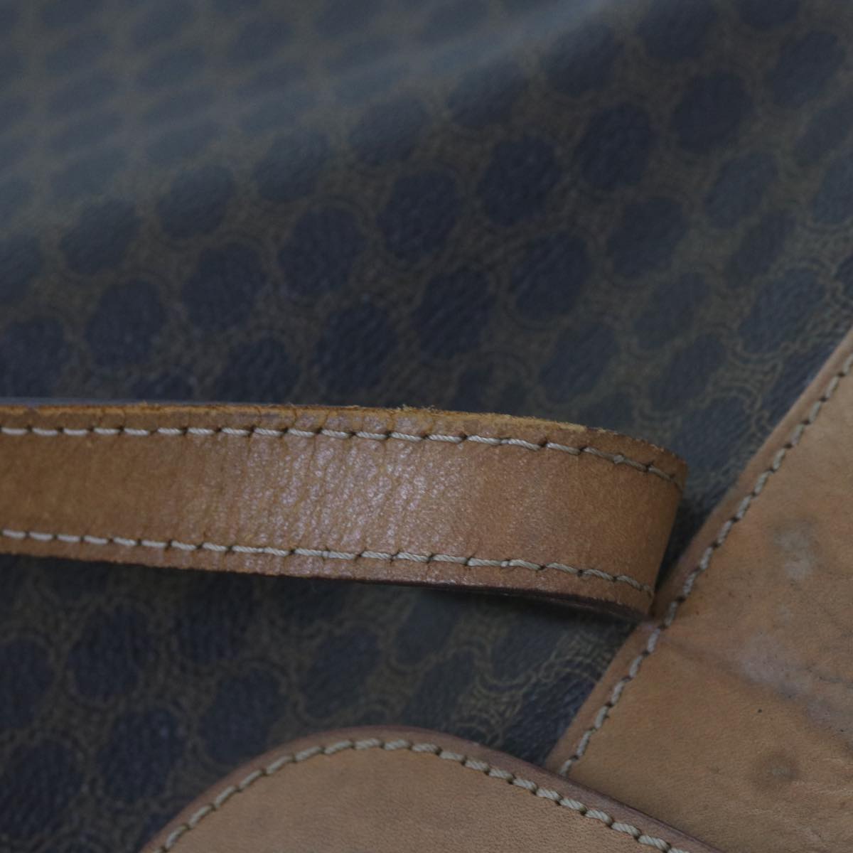 CELINE Macadam Canvas Tote Bag PVC Brown Auth yk11272