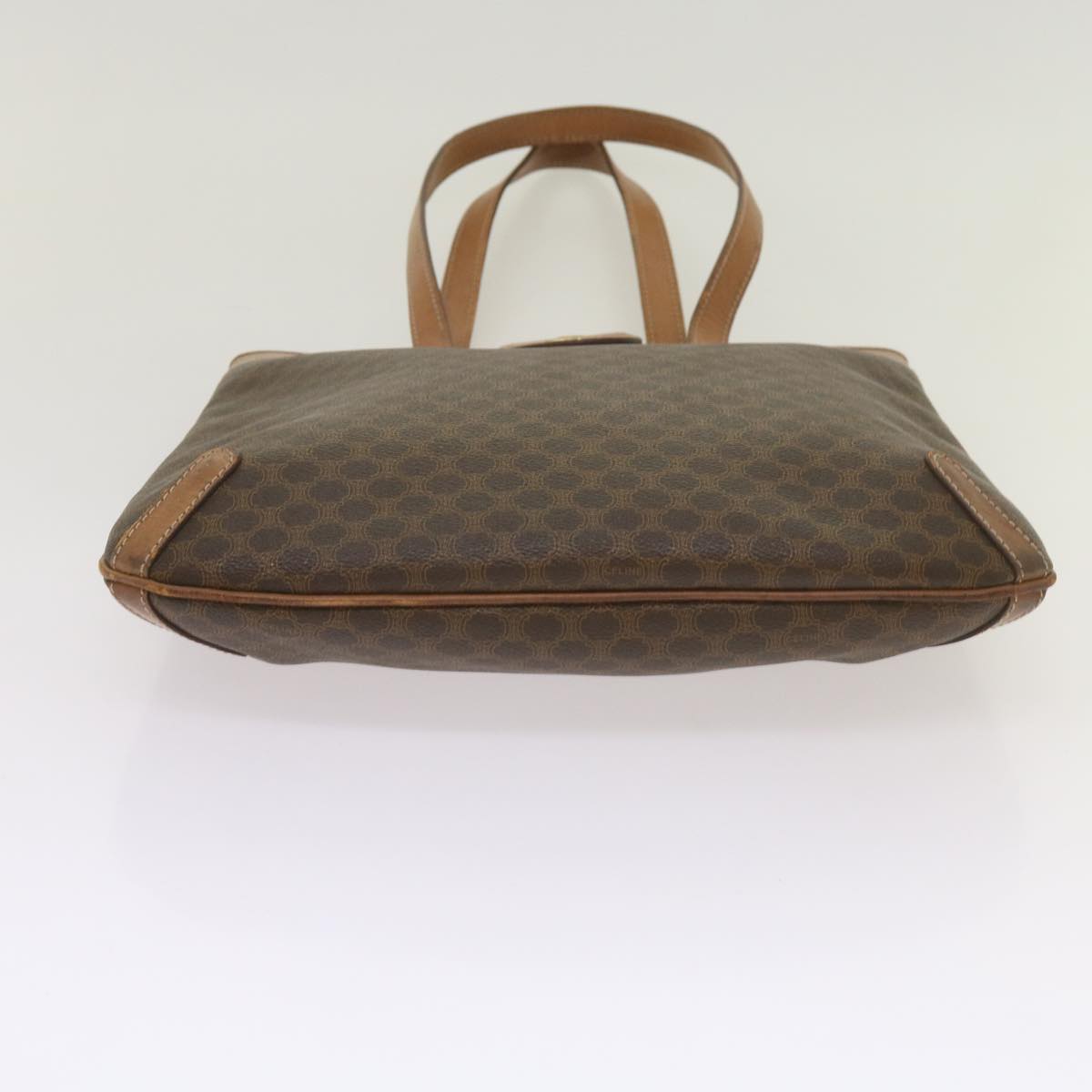 CELINE Macadam Canvas Tote Bag PVC Brown Auth yk11272