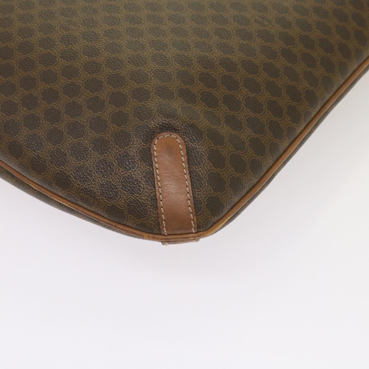 CELINE Macadam Canvas Tote Bag PVC Brown Auth yk11272