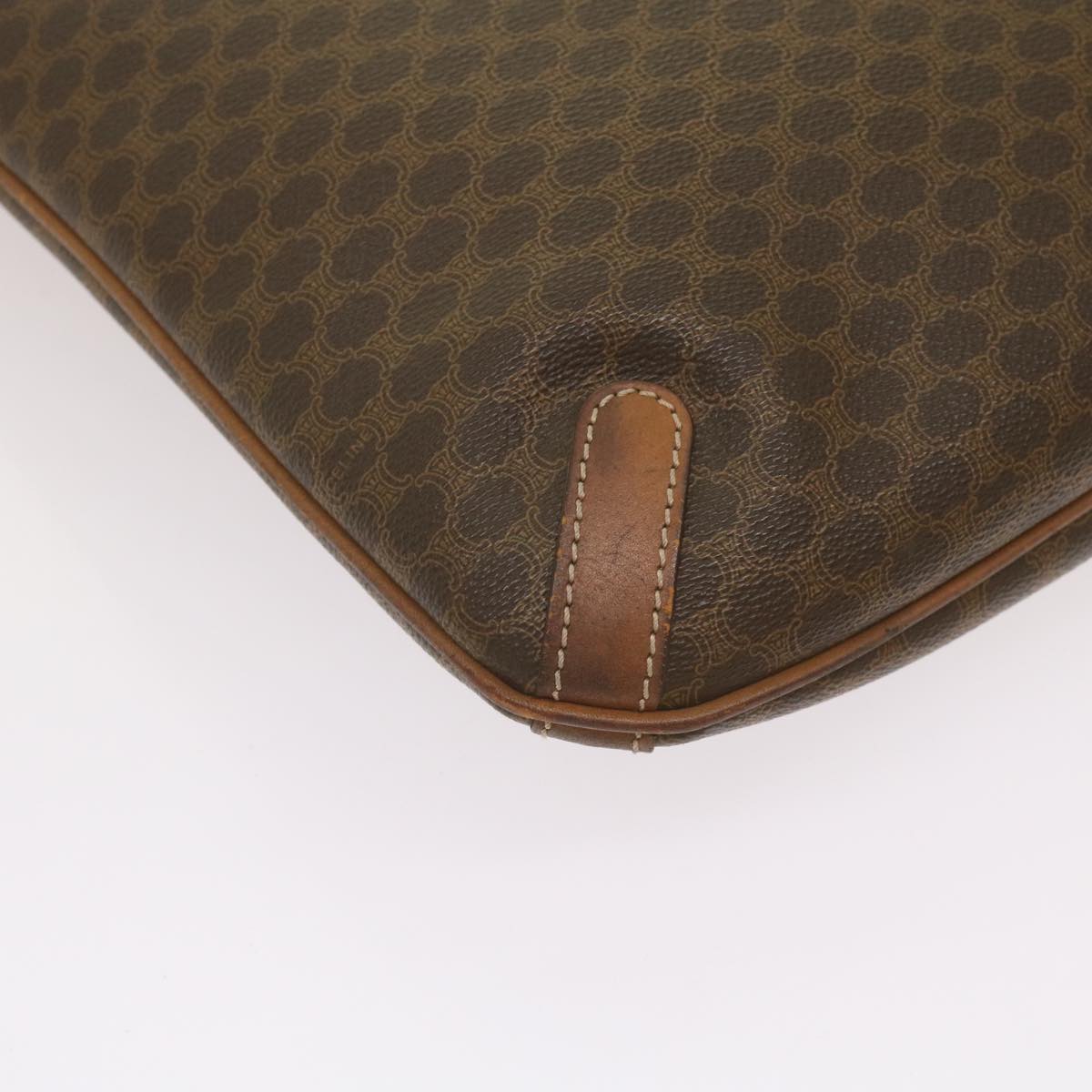 CELINE Macadam Canvas Tote Bag PVC Brown Auth yk11272