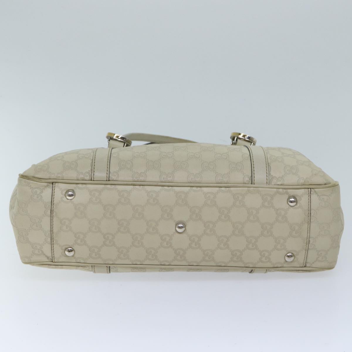 GUCCI GG Canvas Guccissima GG Twins Tote Bag White 232957 Auth yk11512