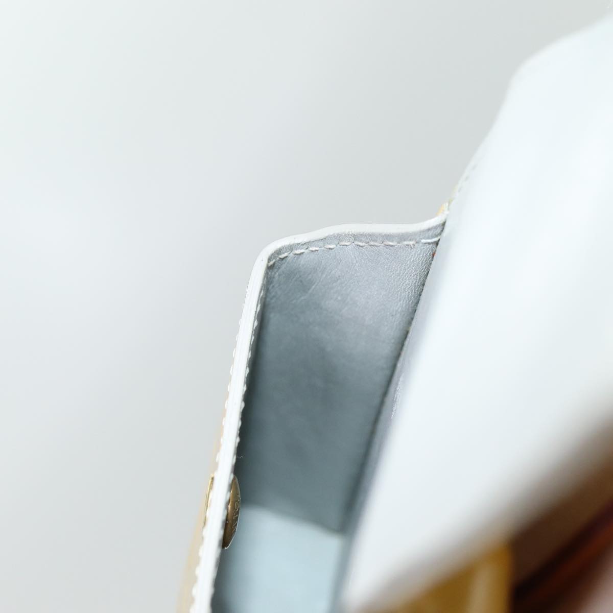 LOUIS VUITTON Monogram Vernis Green Cigarette Case Gris M91050 LV Auth yk11583