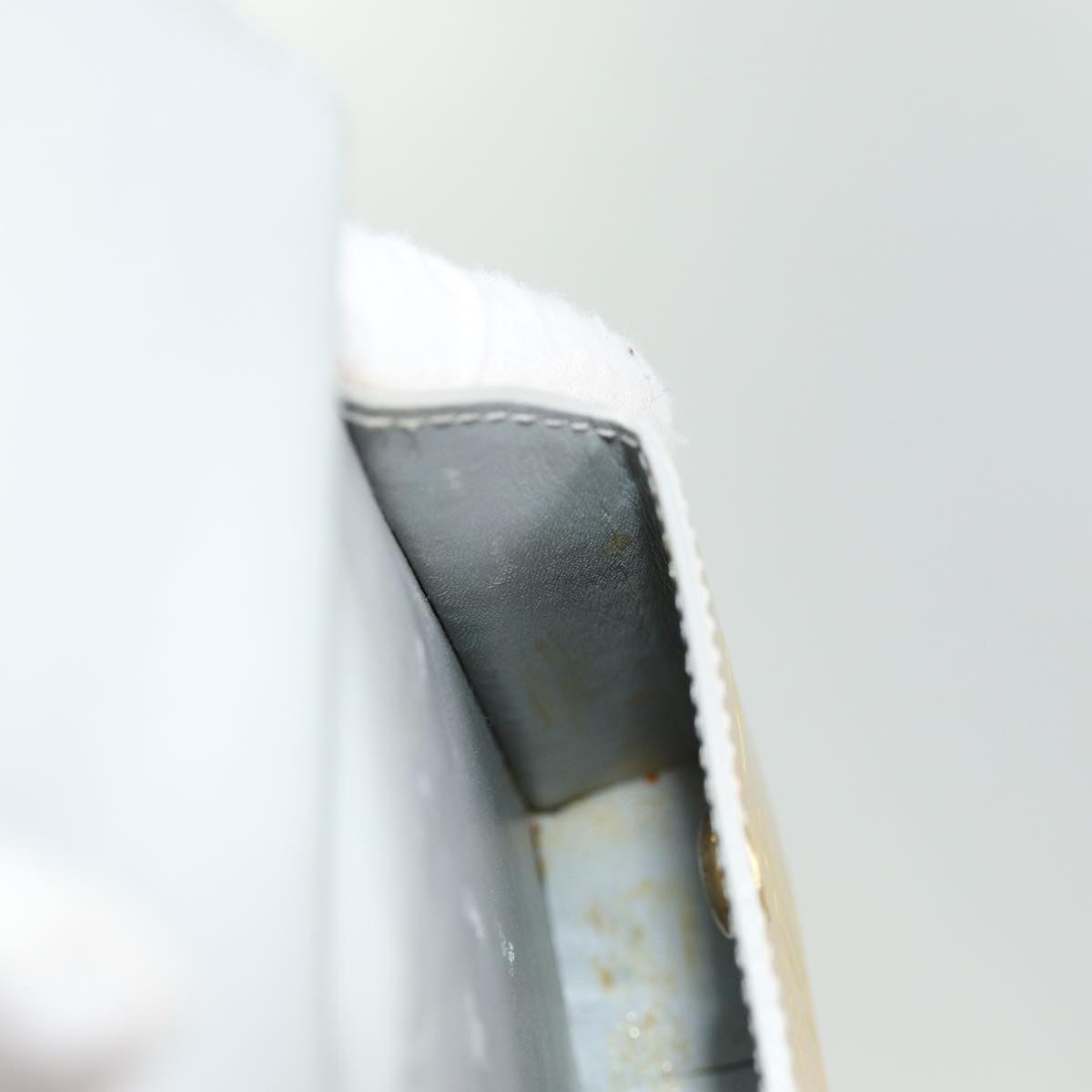 LOUIS VUITTON Monogram Vernis Green Cigarette Case Gris M91050 LV Auth yk11583