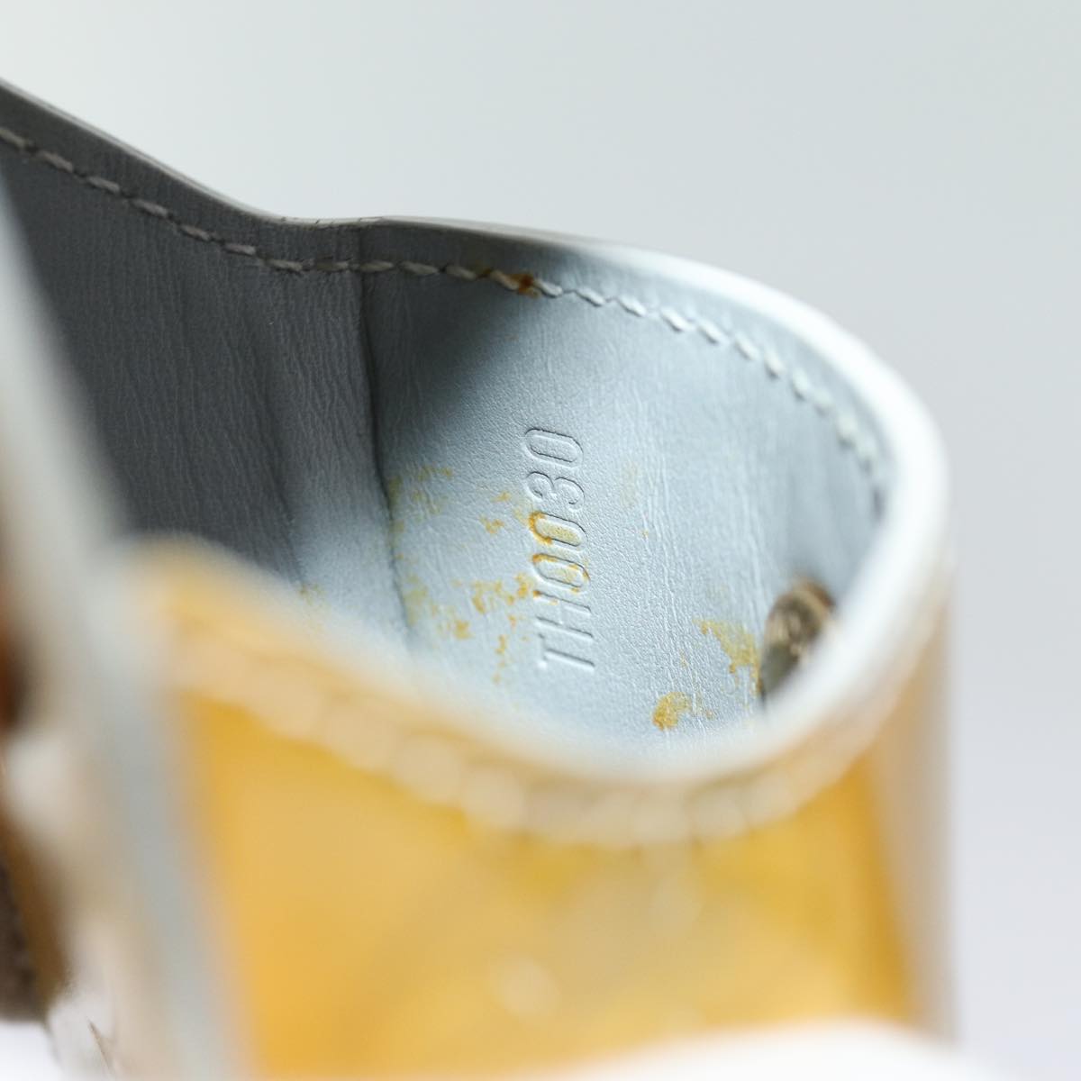 LOUIS VUITTON Monogram Vernis Green Cigarette Case Gris M91050 LV Auth yk11583