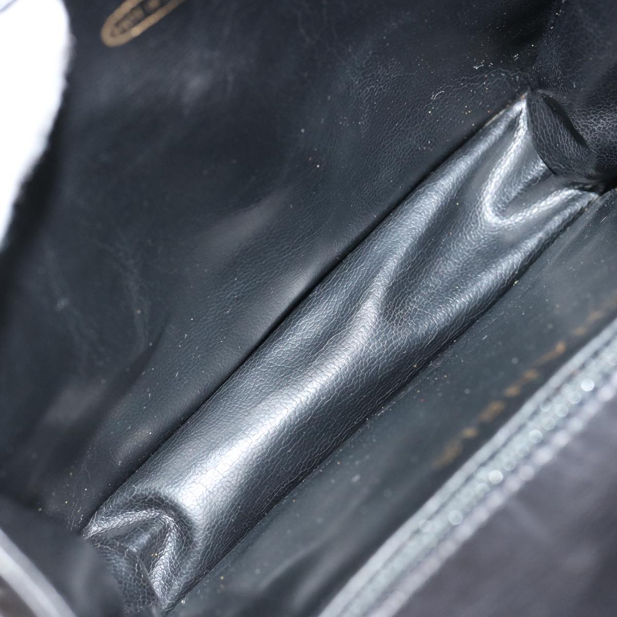 CHANEL Matelasse Turn Lock Waist bag Lamb Skin Black CC Auth yk11590