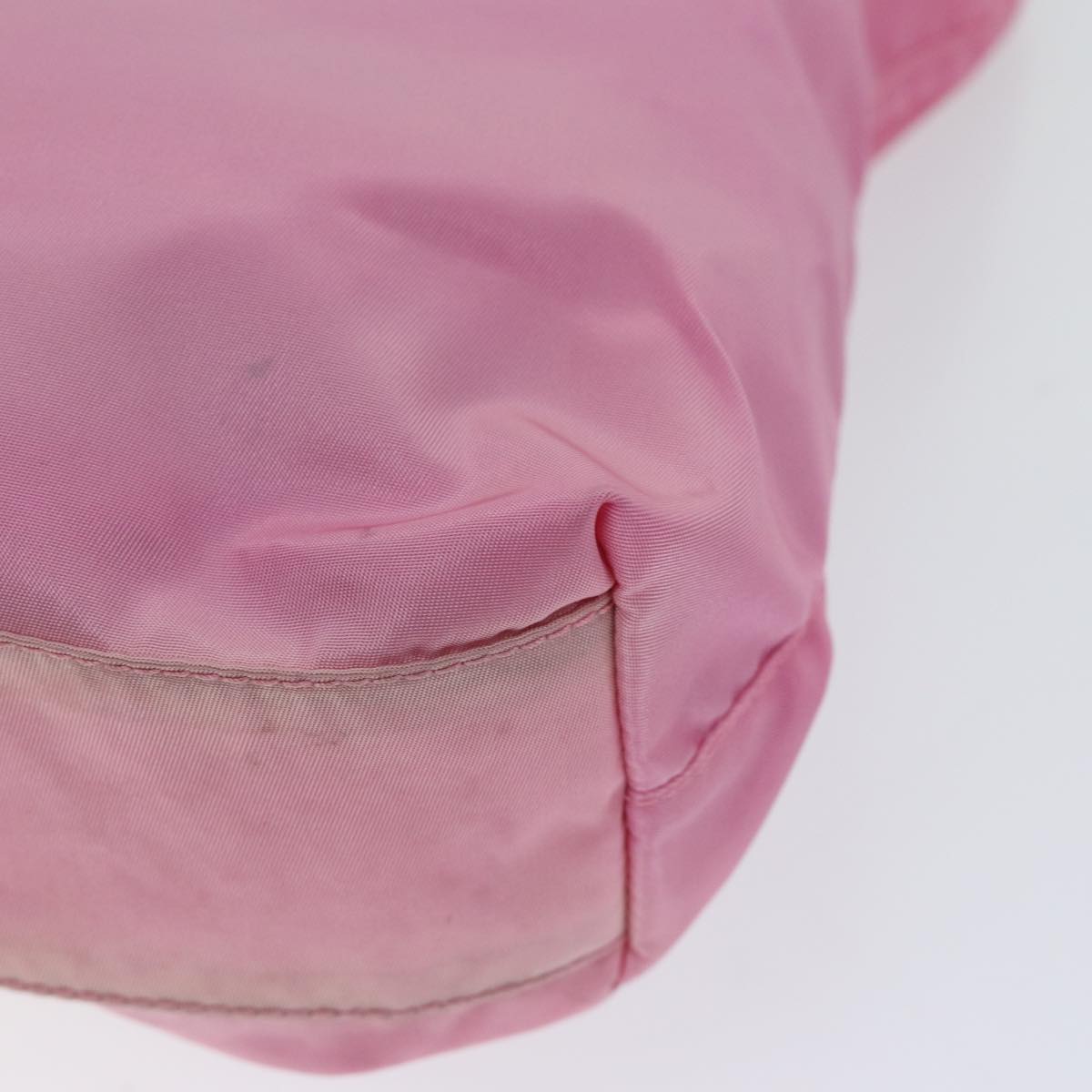 PRADA Hand Bag Nylon Pink Auth yk11651