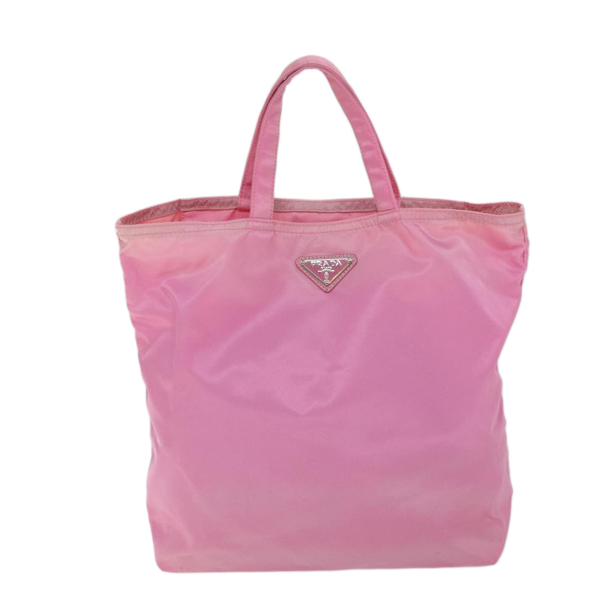 PRADA Hand Bag Nylon Pink Auth yk11651
