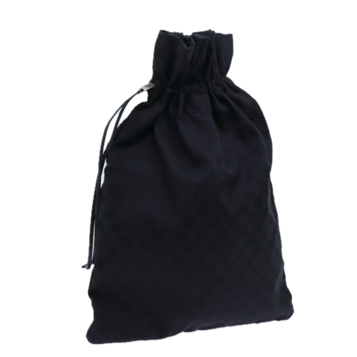 GUCCI GG Canvas Purse Pouch Black 014 1135 Auth yk11744