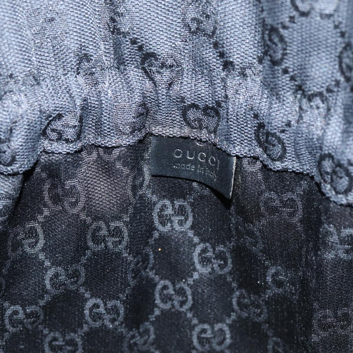 GUCCI GG Canvas Purse Pouch Black 014 1135 Auth yk11744