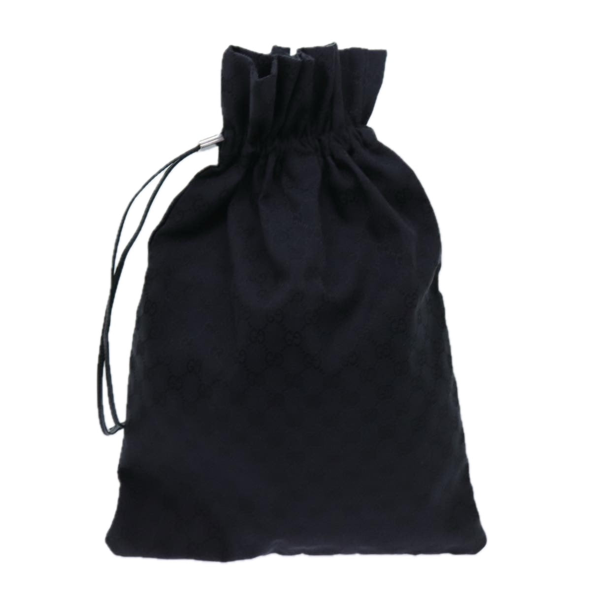 GUCCI GG Canvas Purse Pouch Black 014 1135 Auth yk11744