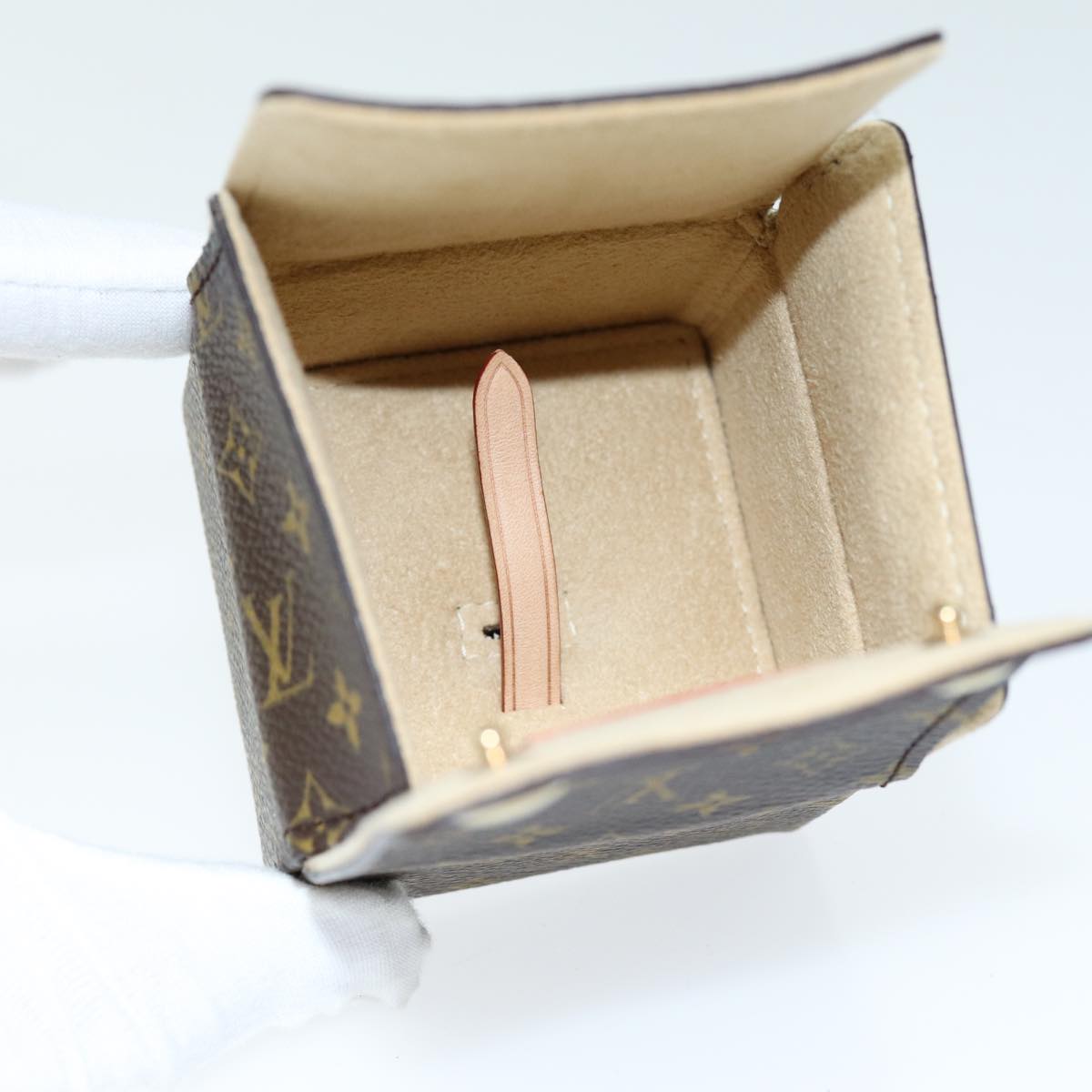 LOUIS VUITTON Monogram Jewelry Case Jewelry Box LV Auth yk12510V