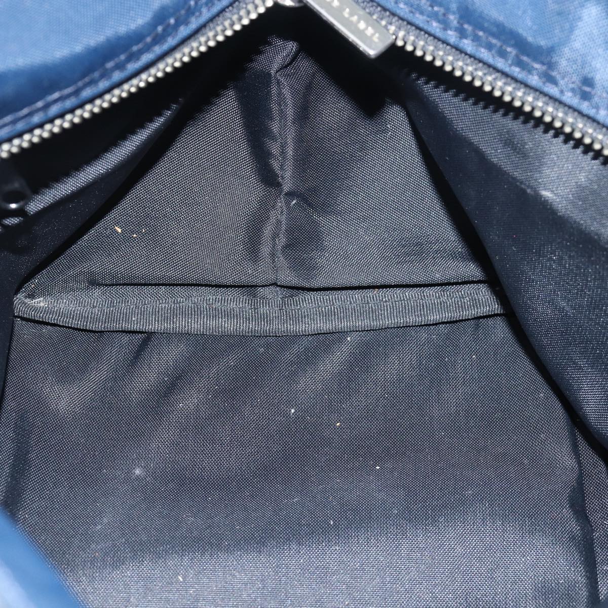 Burberrys Nova Check Blue Label Hand Bag Nylon Navy Auth yk13111