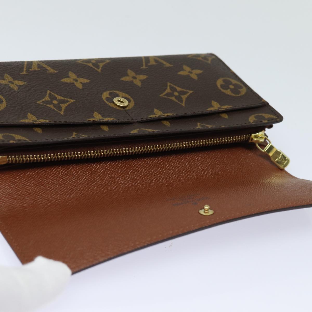 LOUIS VUITTON Monogram Pochette Porte Monnaie Credit Wallet M61725 Auth yk13115V