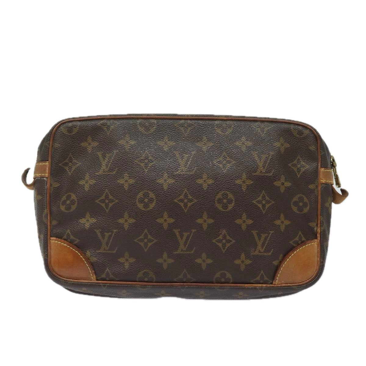 LOUIS VUITTON Monogram Compiegne 28 Clutch Bag M51845 LV Auth yk13555
