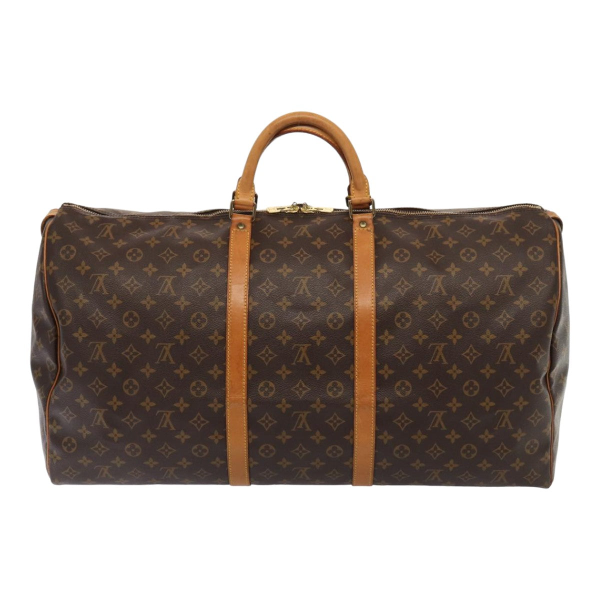 LOUIS VUITTON Monogram Keepall 60 Boston Bag M41422 LV Auth yk13805