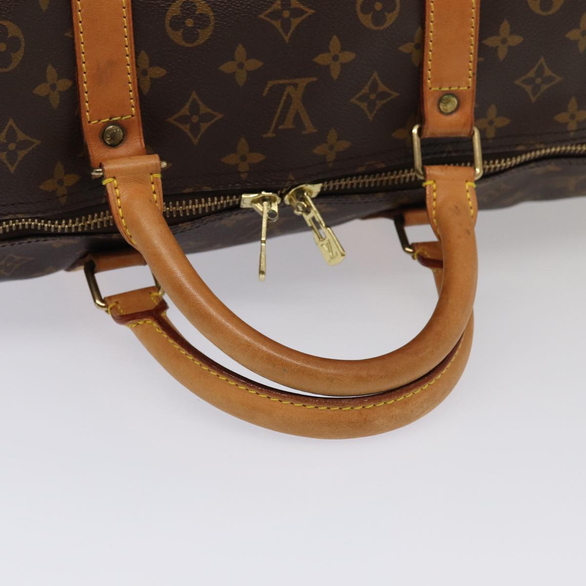 LOUIS VUITTON Monogram Keepall 60 Boston Bag M41422 LV Auth yk13805
