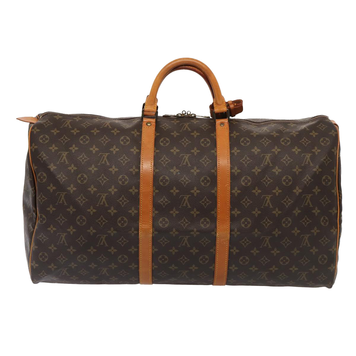 LOUIS VUITTON Monogram Keepall 60 Boston Bag M41422 LV Auth yk14157