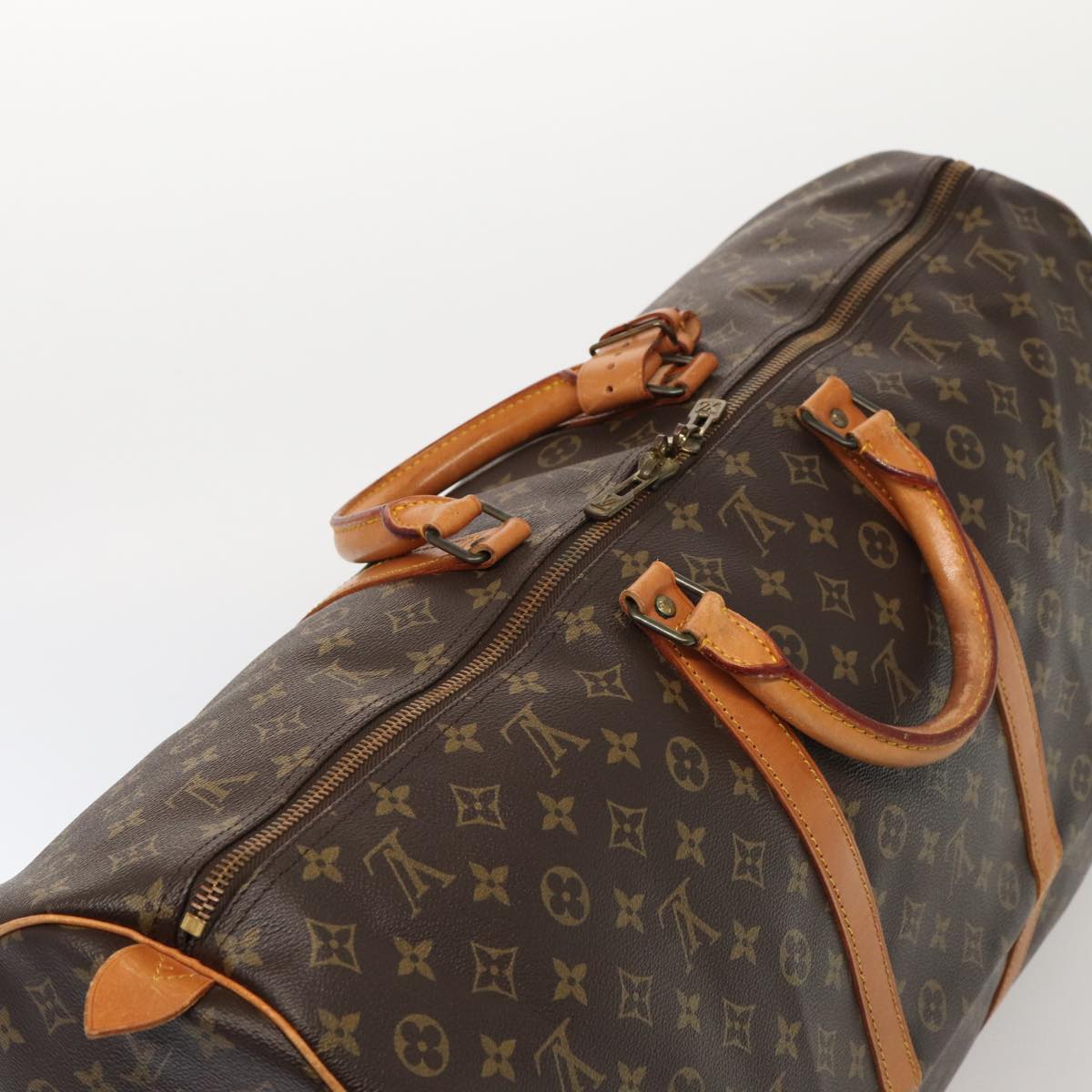 LOUIS VUITTON Monogram Keepall 60 Boston Bag M41422 LV Auth yk14157