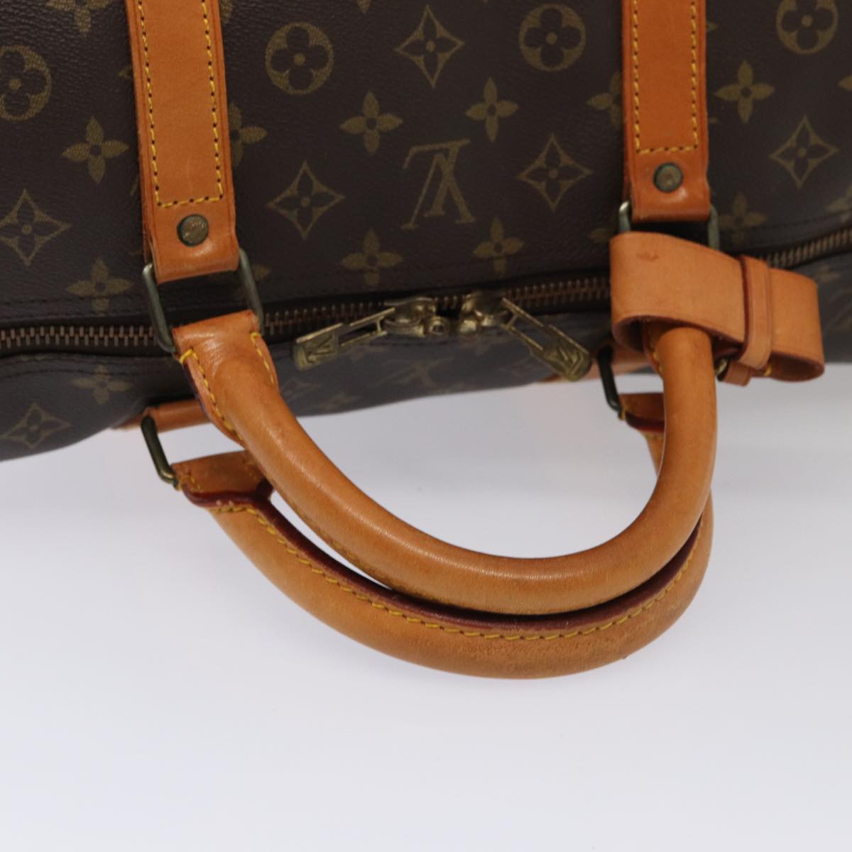 LOUIS VUITTON Monogram Keepall 60 Boston Bag M41422 LV Auth yk14157