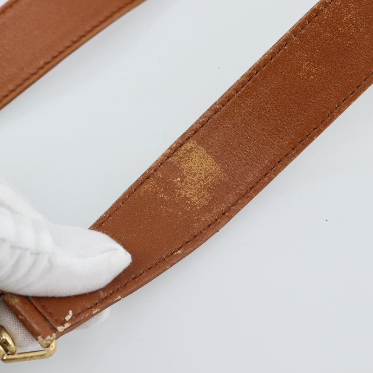 GUCCI Bamboo Hand Bag Leather 2way Brown Gold 001 1705 1638 Auth yk14231