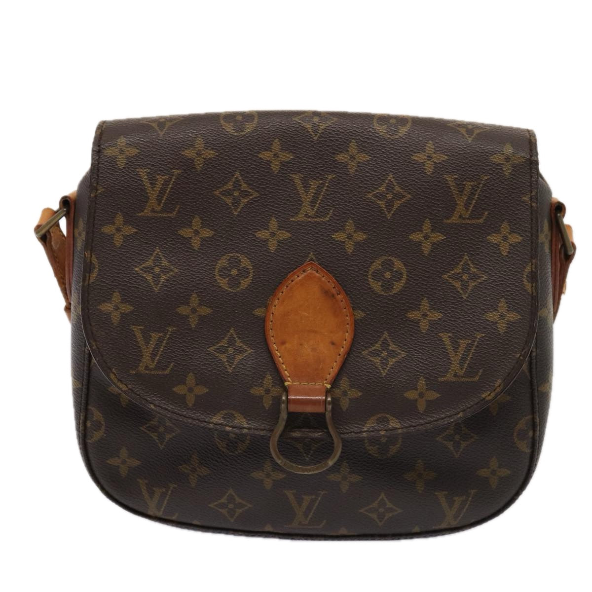 LOUIS VUITTON Monogram Saint Cloud GM Shoulder Bag M51242 LV Auth yk14263