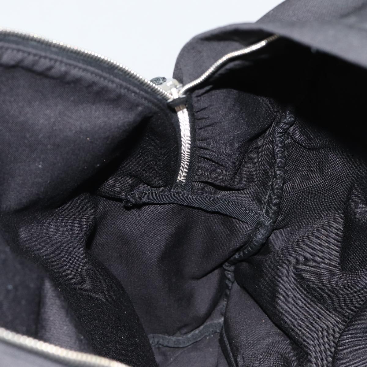 SAINT LAURENT Classic Hunter Backpack Canvas Black Silver Auth yk14364V