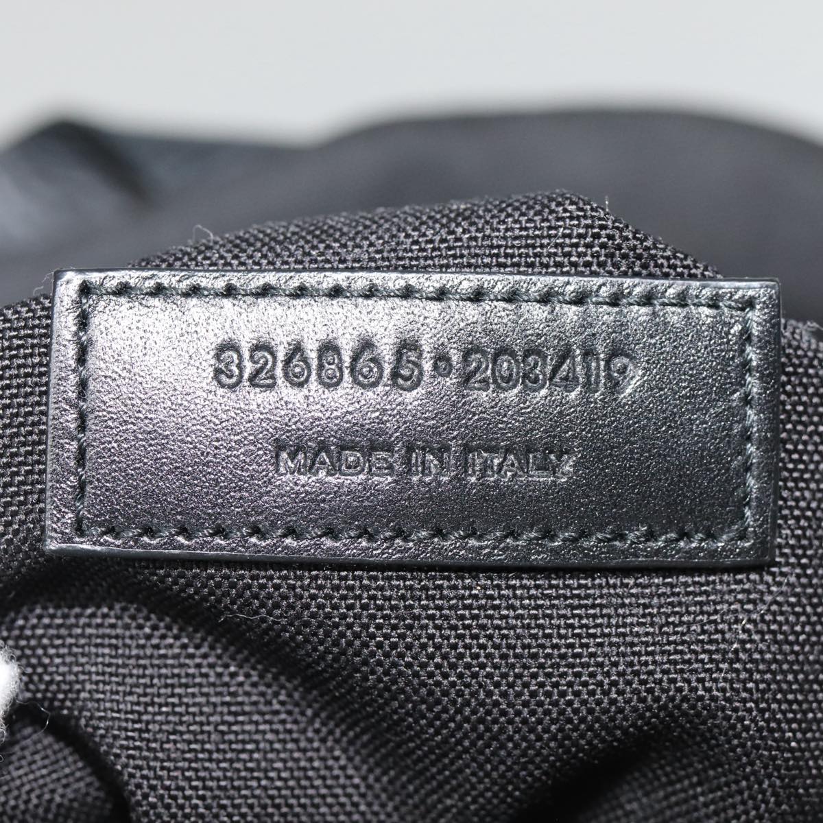 SAINT LAURENT Classic Hunter Backpack Canvas Black Silver Auth yk14364V