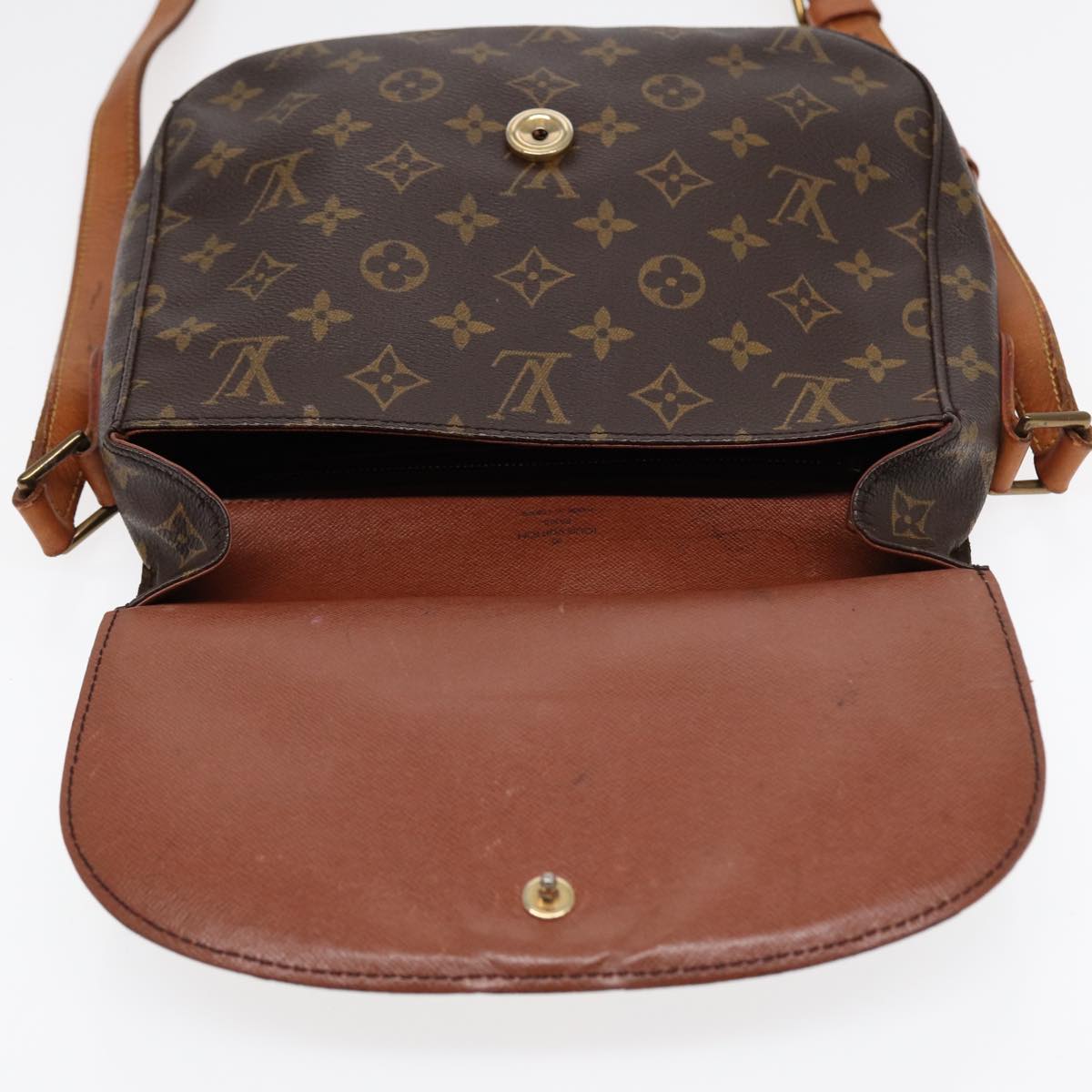 LOUIS VUITTON Monogram Saint Cloud GM Shoulder Bag M51242 LV Auth yk14635