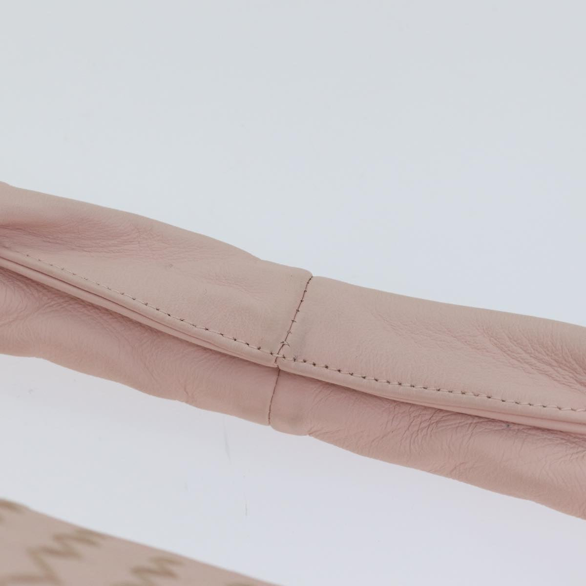 BOTTEGA VENETA INTRECCIATO Hobo Shoulder Bag Leather Pink Auth yk14854AM