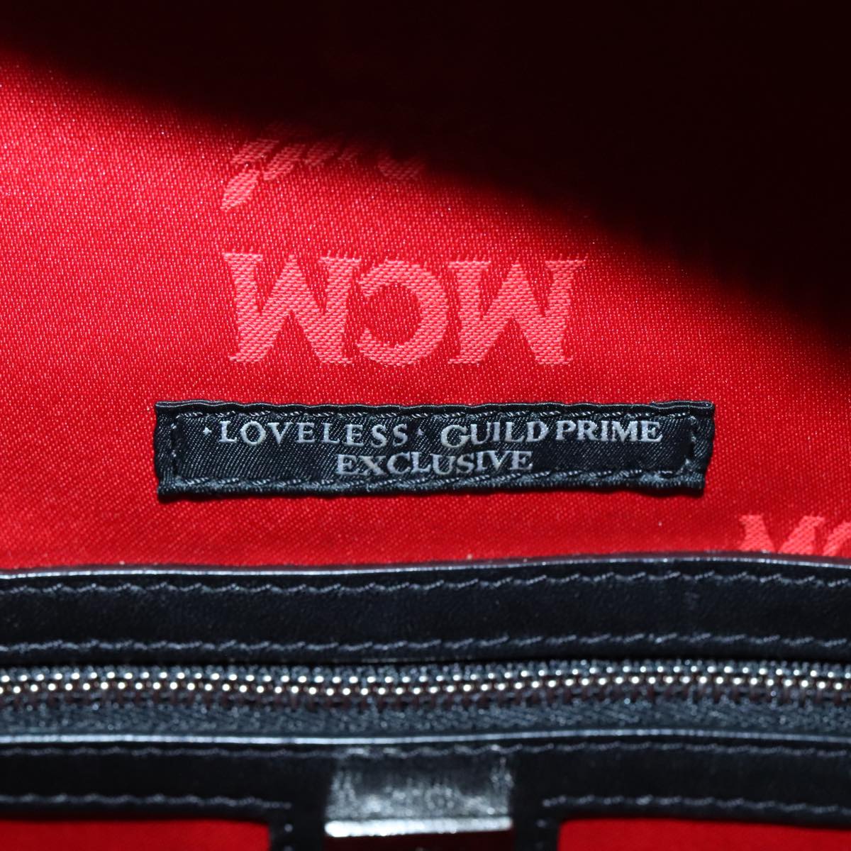 MCM Vicetos Logogram Studs Backpack PVC Black Silver Auth yk14954