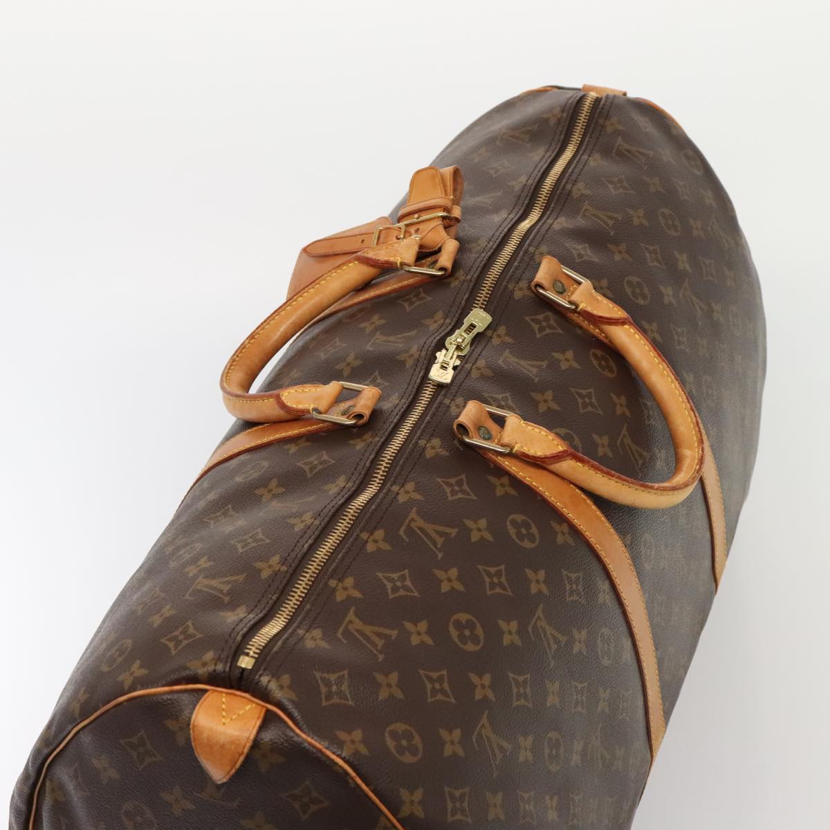 LOUIS VUITTON Monogram Keepall 60 Boston Bag M41422 LV Auth yk15050