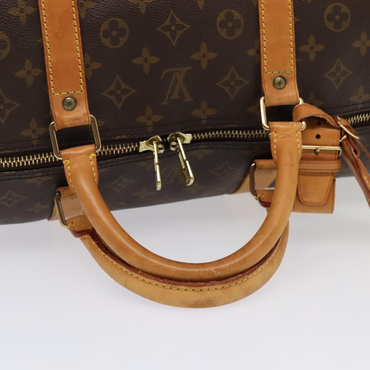 LOUIS VUITTON Monogram Keepall 60 Boston Bag M41422 LV Auth yk15050