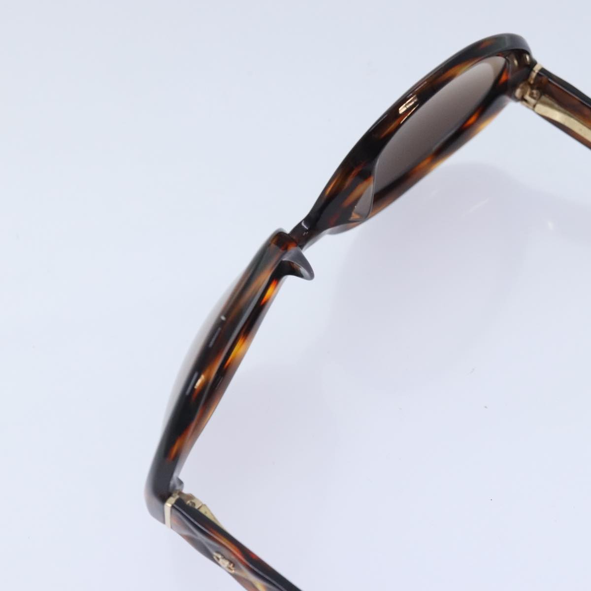 Christian Dior Sunglasses Plastic Brown Gold Auth yk15068