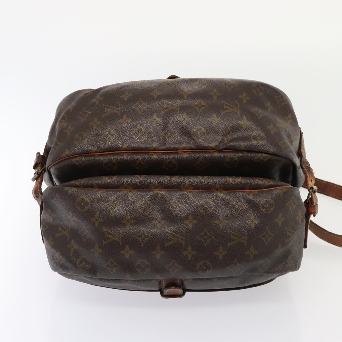 LOUIS VUITTON Monogram Saumur 35 Shoulder Bag M42254 LV Auth yk15414