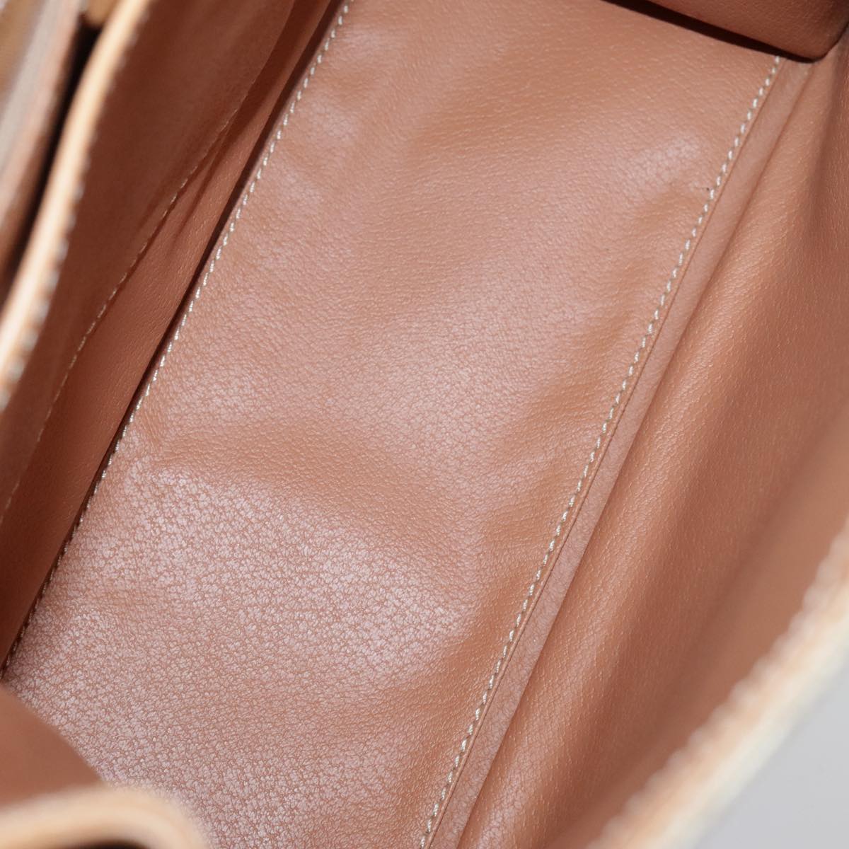 CELINE Macadam Canvas Hand Bag Coated Canvas Beige Auth yk15582V