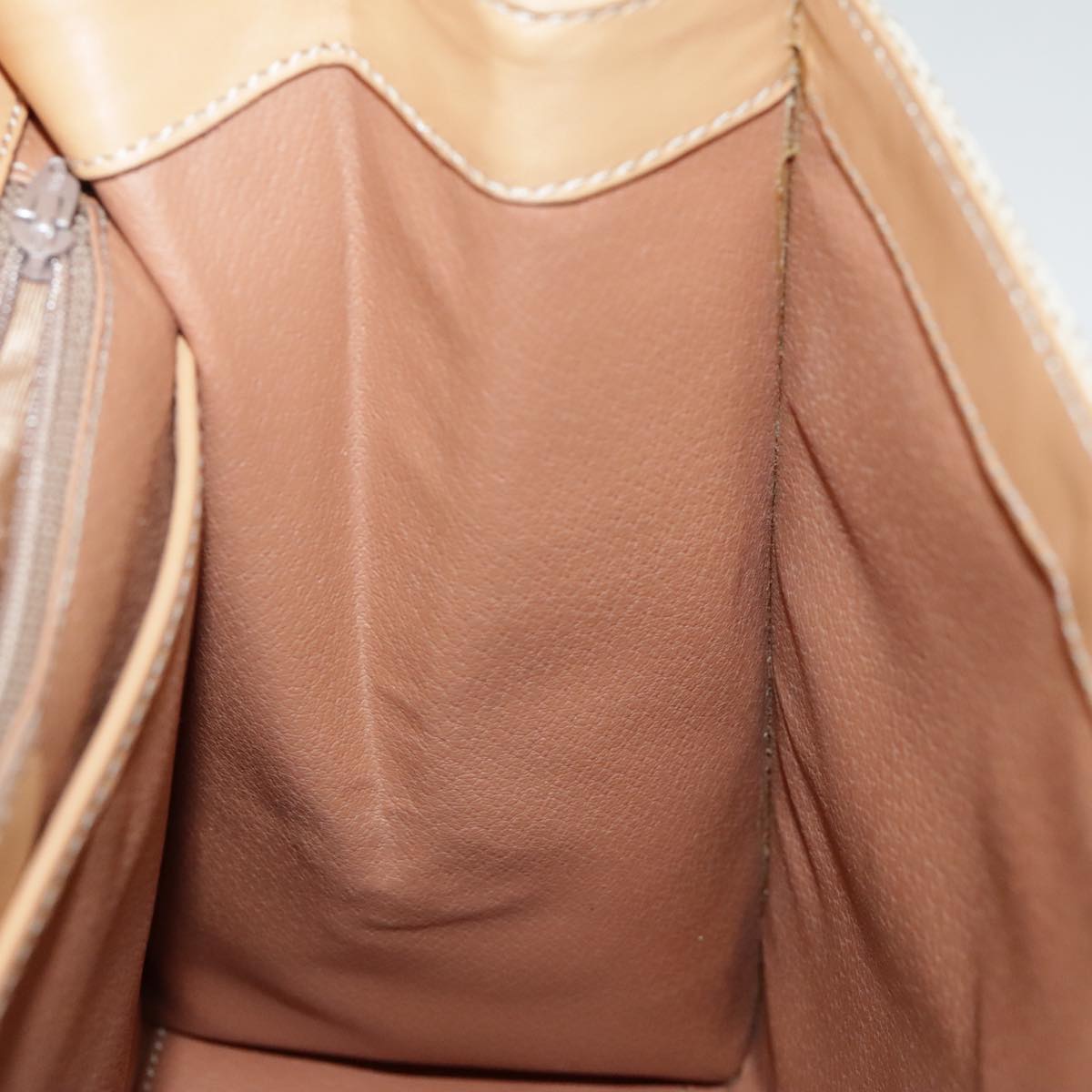 CELINE Macadam Canvas Hand Bag Coated Canvas Beige Auth yk15582V